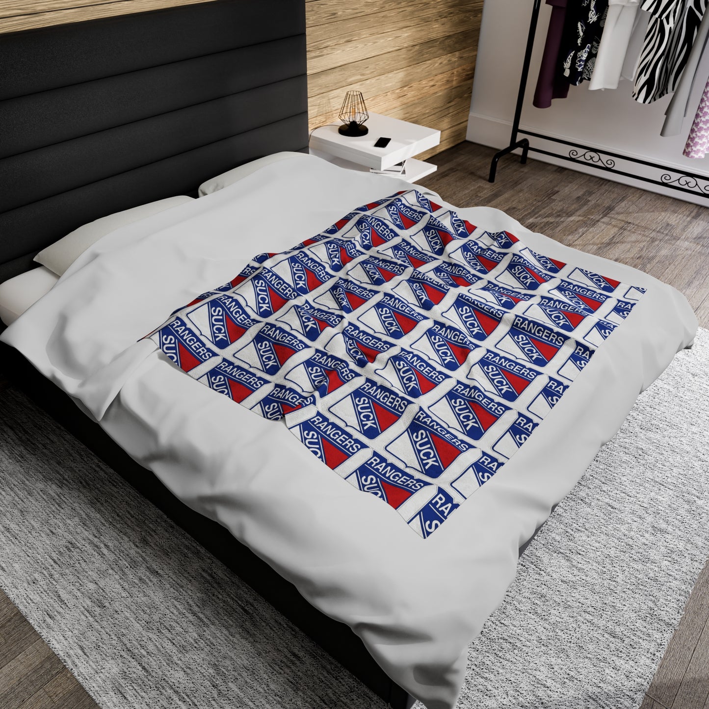 Rangers Suck Velveteen Plush Blanket