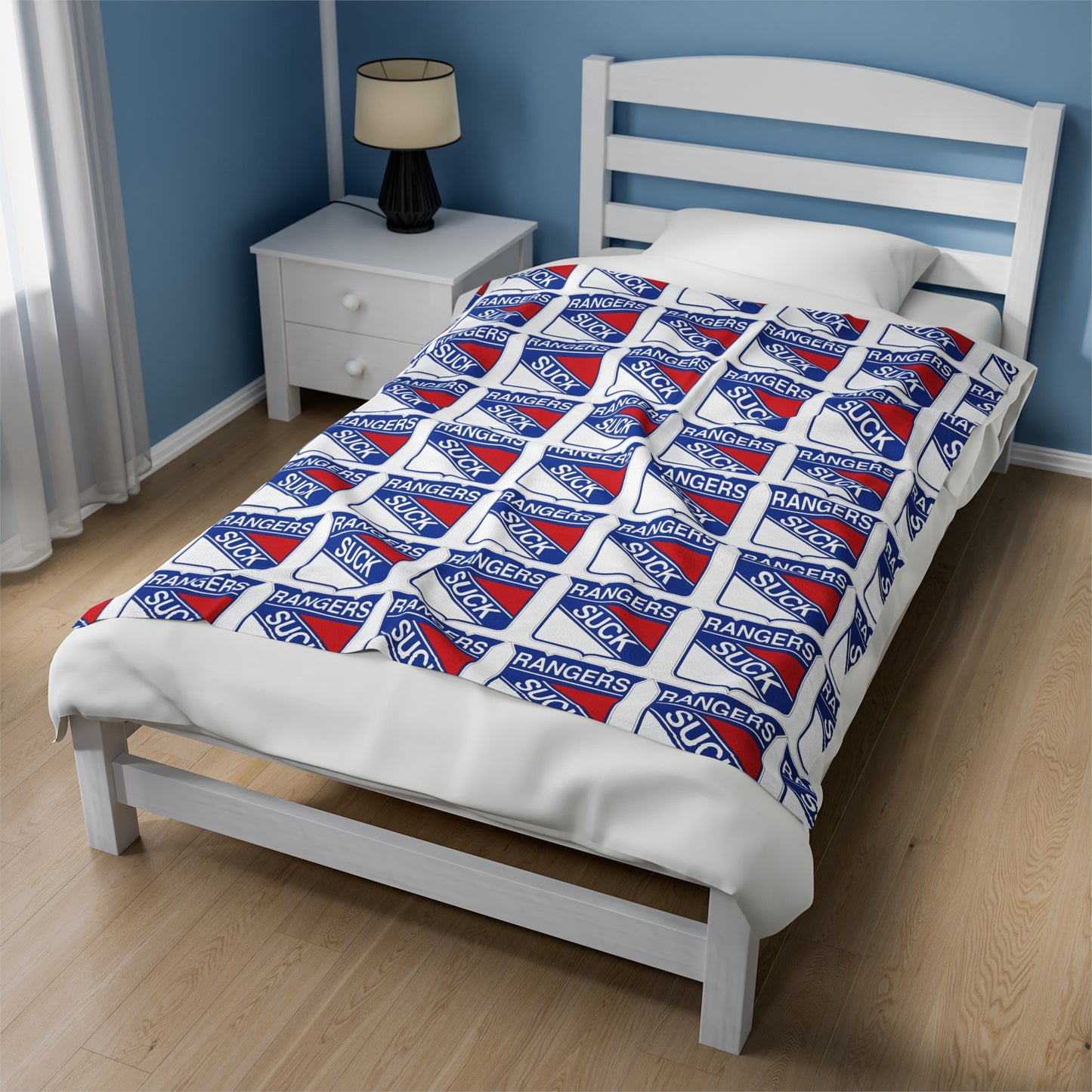 Rangers Suck Velveteen Plush Blanket