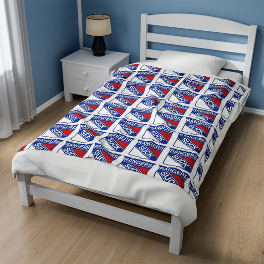 Rangers Suck Velveteen Plush Blanket