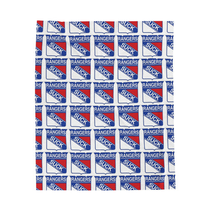 Rangers Suck Velveteen Plush Blanket