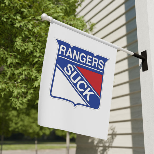 Rangers Suck Garden Banner