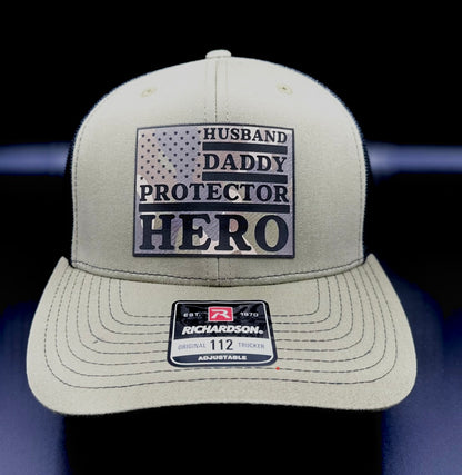 Husband, Daddy, Hero, Protector Snapback