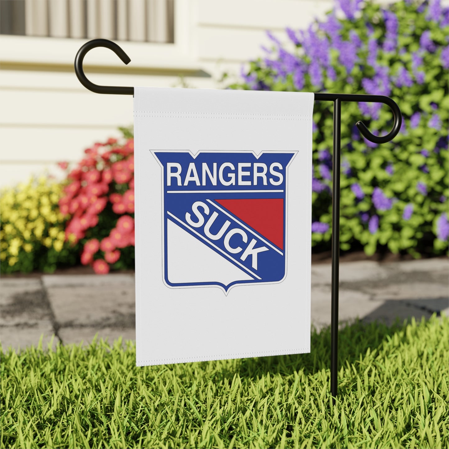 Rangers Suck Garden Banner