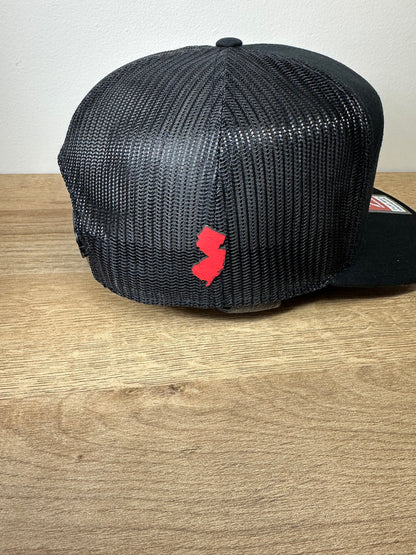 Devils Black 7 Panel Trucker Snapback