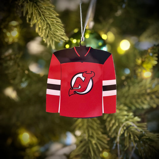 Devils Jersey Christmas Ornament