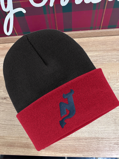 Red and Black Devil Beanie