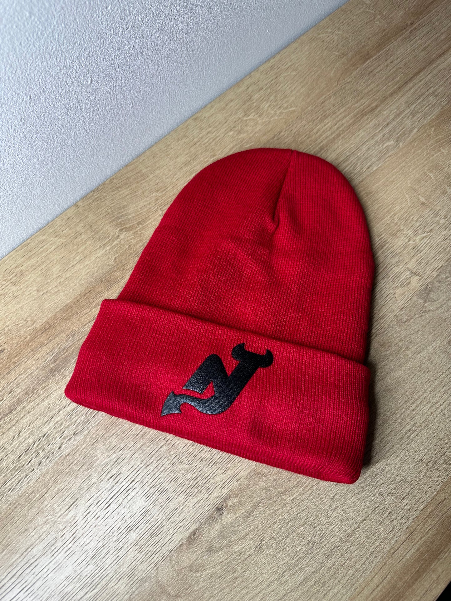 Devils Jersey Lined Beanie