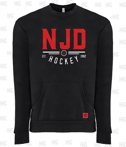 NJD Hockey Pocket Crewneck